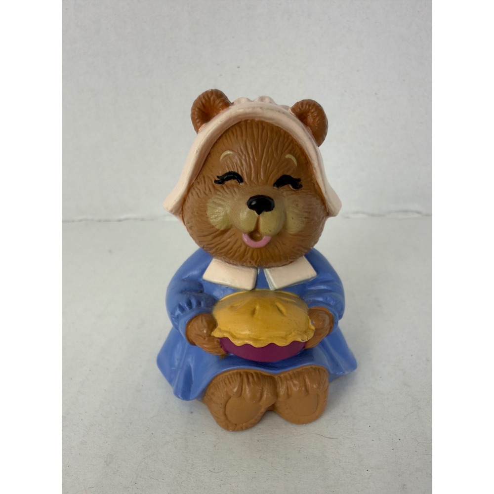 Hallmark Merry Miniature Bear Blue Vintage 1983 Mother Pie Bonnet
